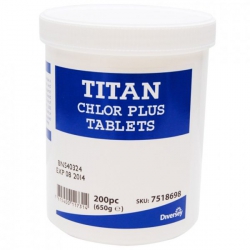 Tabletki na bazie chloru do dezynfekcji Titan Chlor Plus Tablets
