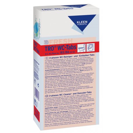 TRIO WC TABS - 3-fazowe tabletki do WC i pisuarów op. 16 x 25 g