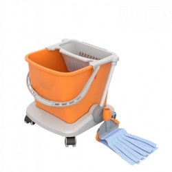 Wózek jednowiaderkowy z mopem do sprzątania MIKRO I TS-0010